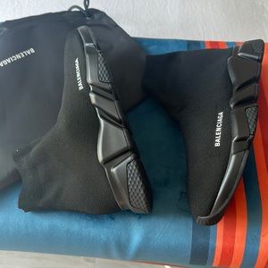 Balenciaga black speed LT sneakers 42